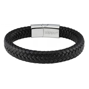 Pulsera Zippo cuero inox