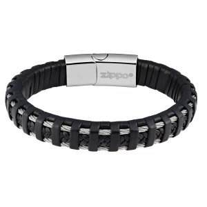 Pulsera Zippo cuero inox