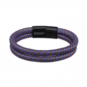 Pulsera Zippo cuero inox