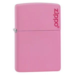Mechero Zippo rosa Logo